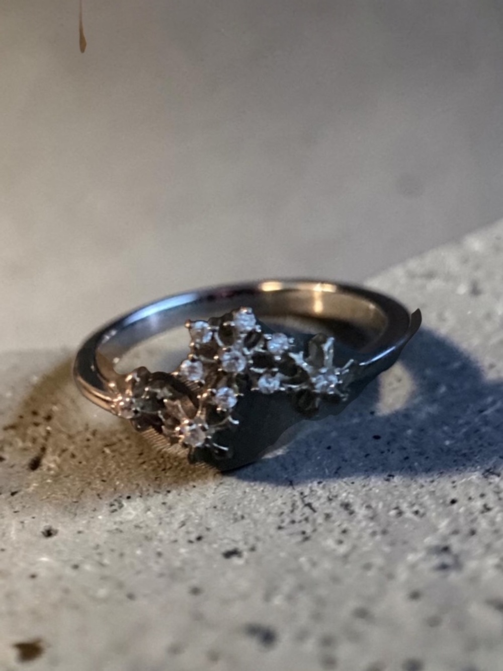 Silver Rhinestone Ring